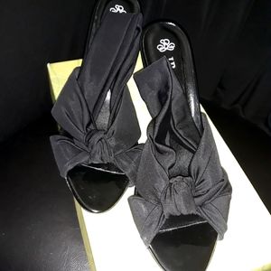 J. Renee Dressy Stretch Fabric Sandals